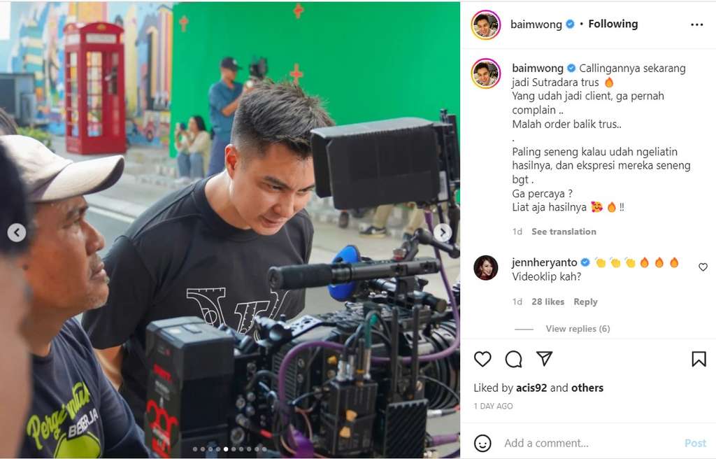 Baim Wong jadi Sutradara