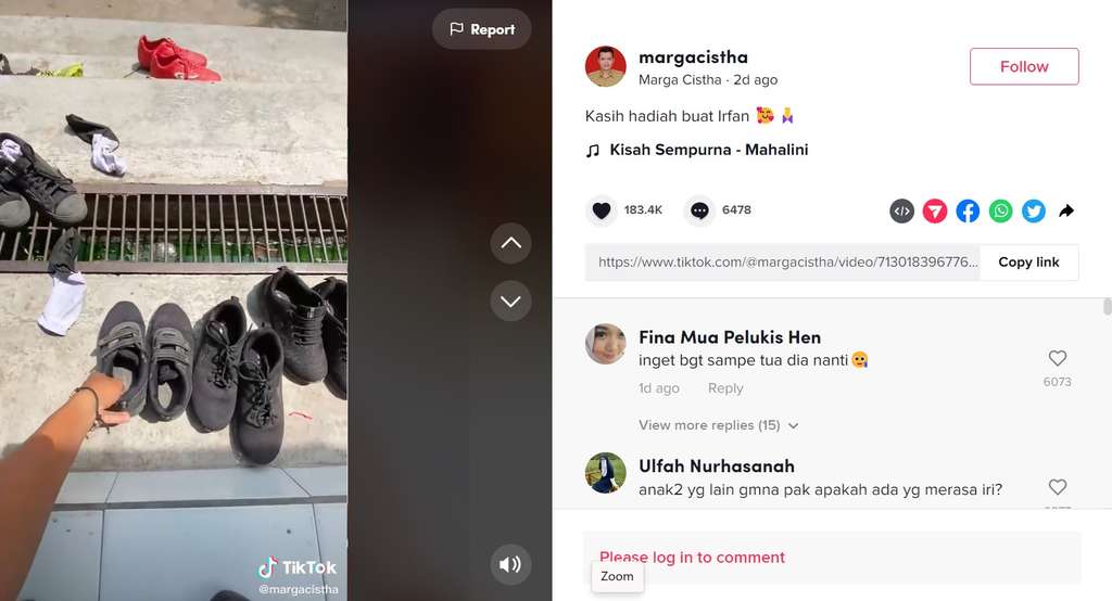 guru belikan sepatu