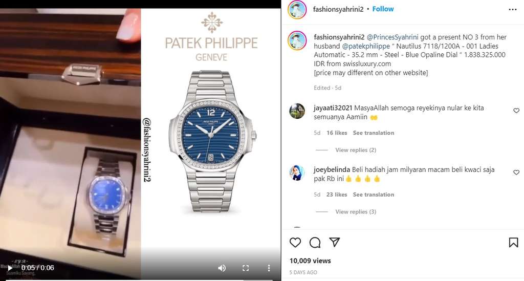 Jam Tangan mewah Syahrini