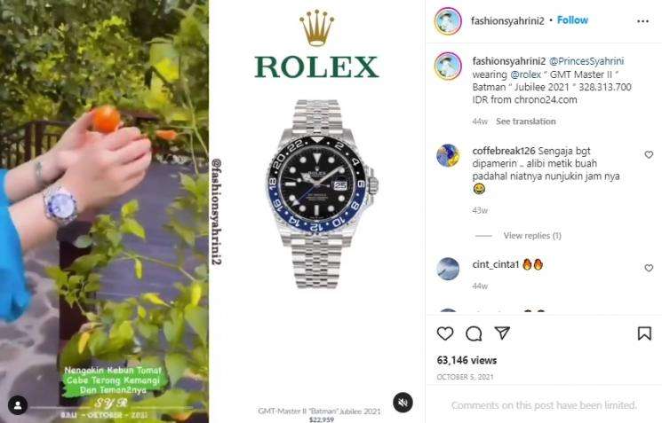 Jam Tangan mewah Syahrini