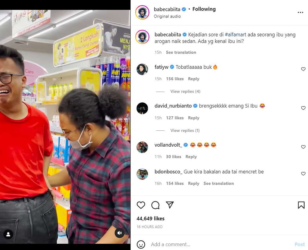 Parodi Babe Cabita