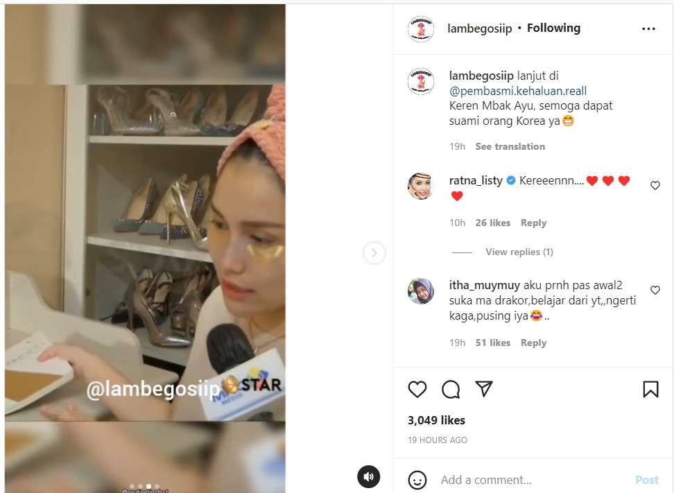 Ayu Ting Ting jago bahasa Korea