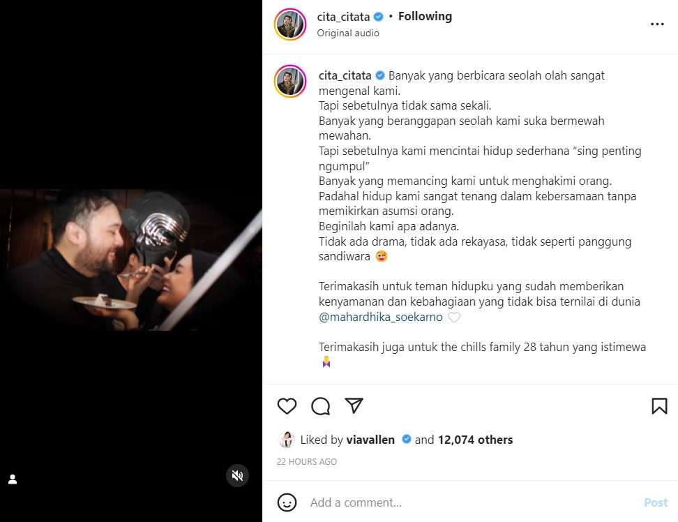 Unggahan Cita Citata