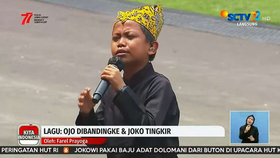 Farel Prayoga Nyanyi Ojo Dibandingke