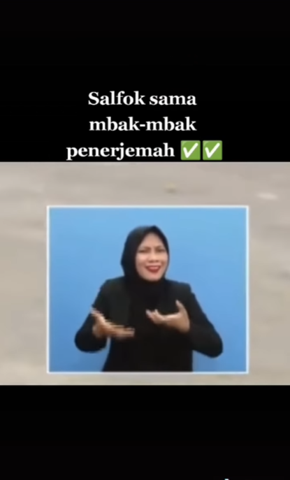 Sosok Winda Utami, Juru Bahasa Isyarat Mendadak Viral Usai Ikut Joget Saat Terjemahkan Lagu Ojo Dibandingke