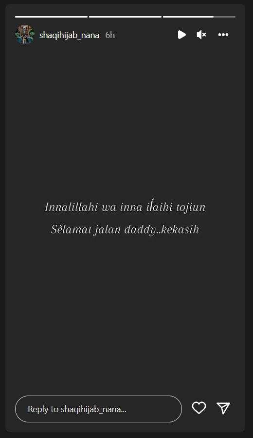 Suami Nana AFI meninggal dunia Suami Nana AFI meninggal dunia