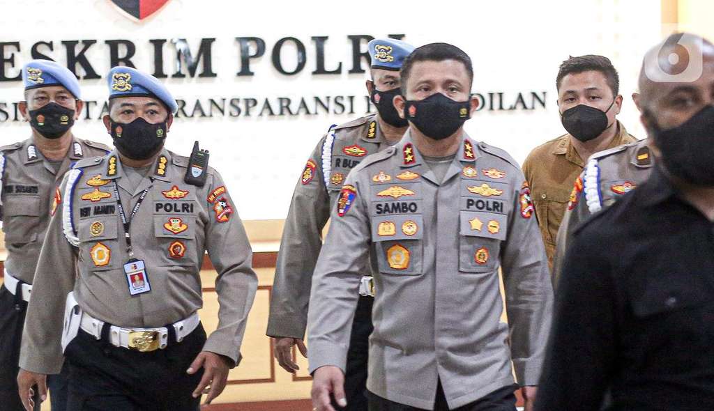 Irjen Fredy Sambo saat diperiksa di Bareskrim