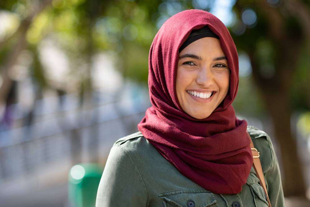 Hijab Burgunddy