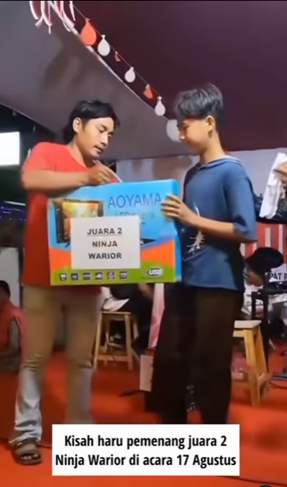 Susah Payah Juarai 'Ninja Warrior' Lomba 17-an, Anak Ini Terpaksa Jual Hadiahnya Demi Biaya Sekolah