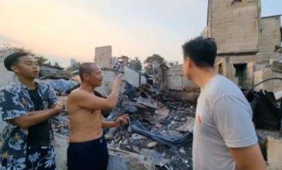 Baim Wong klarifikasi warteg selamat dari kebakaran.