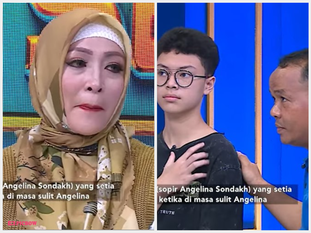 Angelina bersama sopirnya Igna