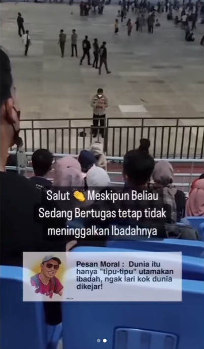 video polisi sholat