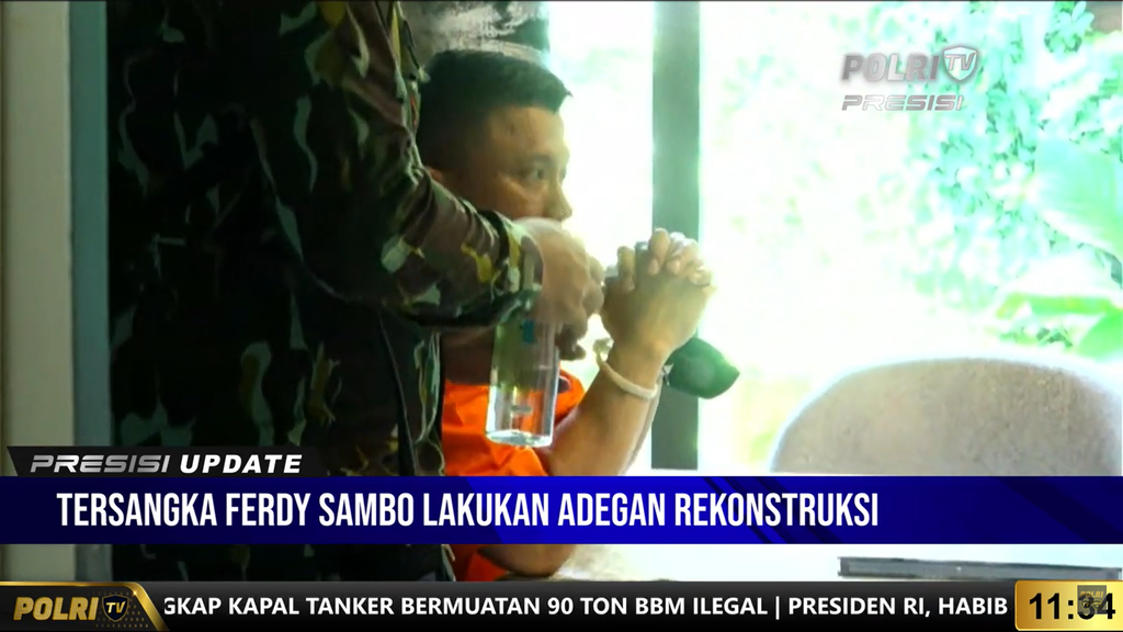 rekonstruksi pembunuhan brigadir J