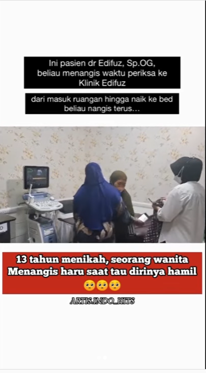 13 Tahun Menanti Kehamilan, Momen Ibu Dinyatakan Hamil Ini Bikin Haru