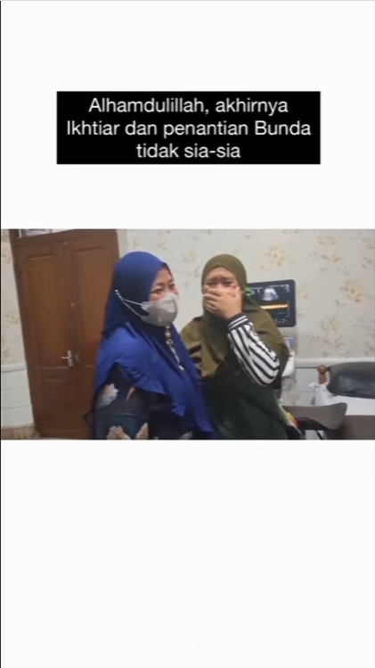 13 Tahun Menanti Kehamilan, Momen Ibu Dinyatakan Hamil Ini Bikin Haru