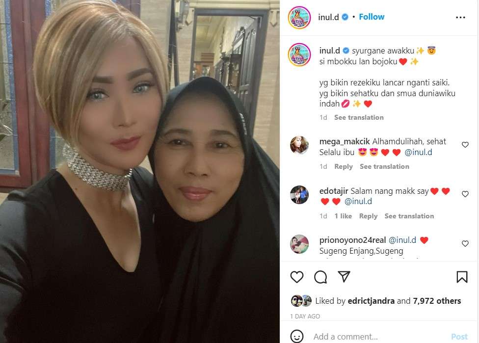 Unggahan Inul Daratista