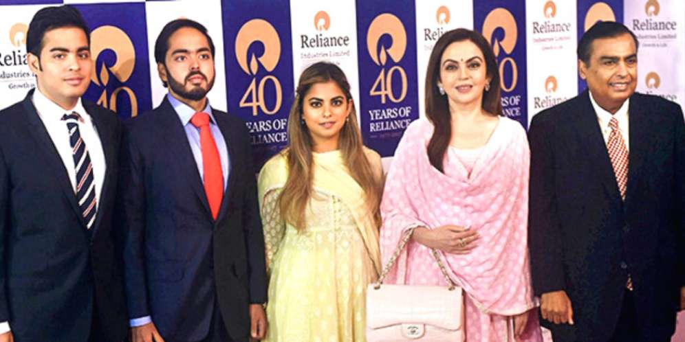 Keluarga Mukesh Ambani.