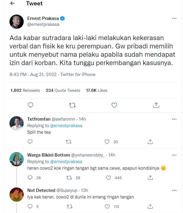 Cuitan Ernest Prakasa