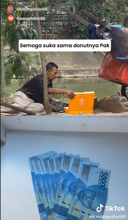 Kaget Dapat Uang Ratusan Ribu, Pria Ini Sampai Lari Ketakutan