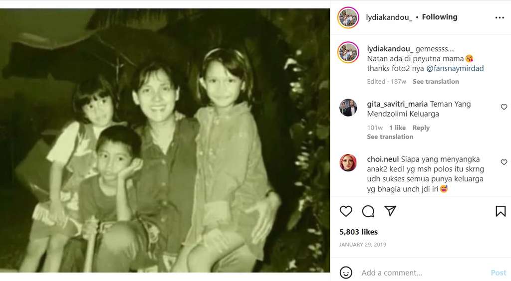 Unggahan Lydia Kandou