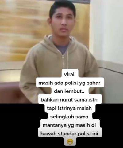 Tampang Bripda Ade Pratama yang pergoki istri selingkuh di ranjang hotel.
