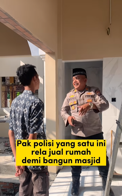 Cerita Polisi di Jogja Rela Jual Rumah Demi Bangun Masjid