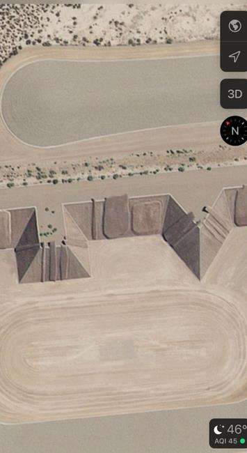 Kota hantu terbengkalai di Nevada terlihat di Google Maps.