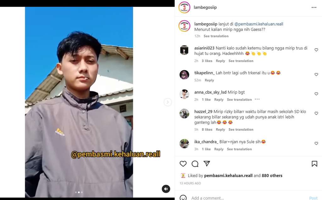 Pria mirip Rizky Billar Pria mirip Rizky Billar
