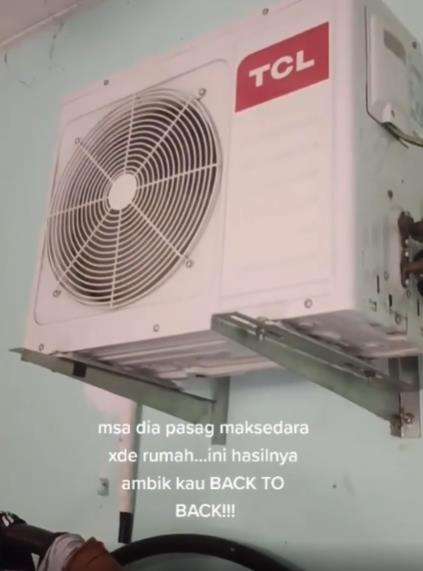 Salah pasang AC.