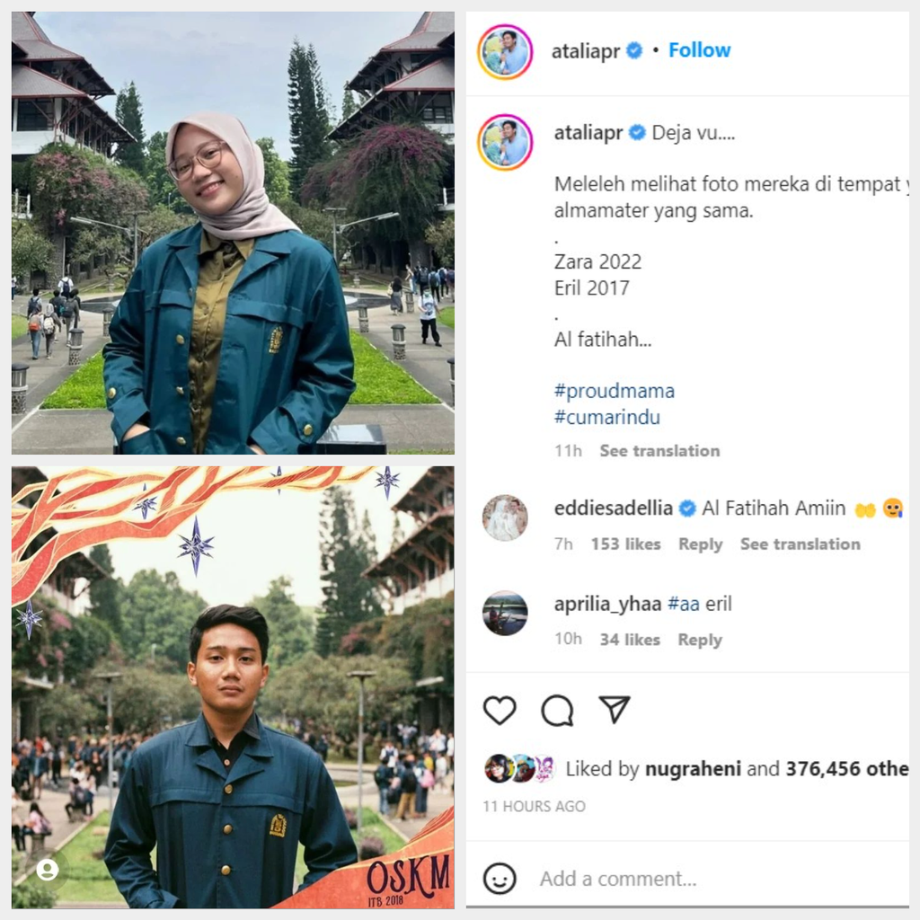 Postingan Atalia Kamil