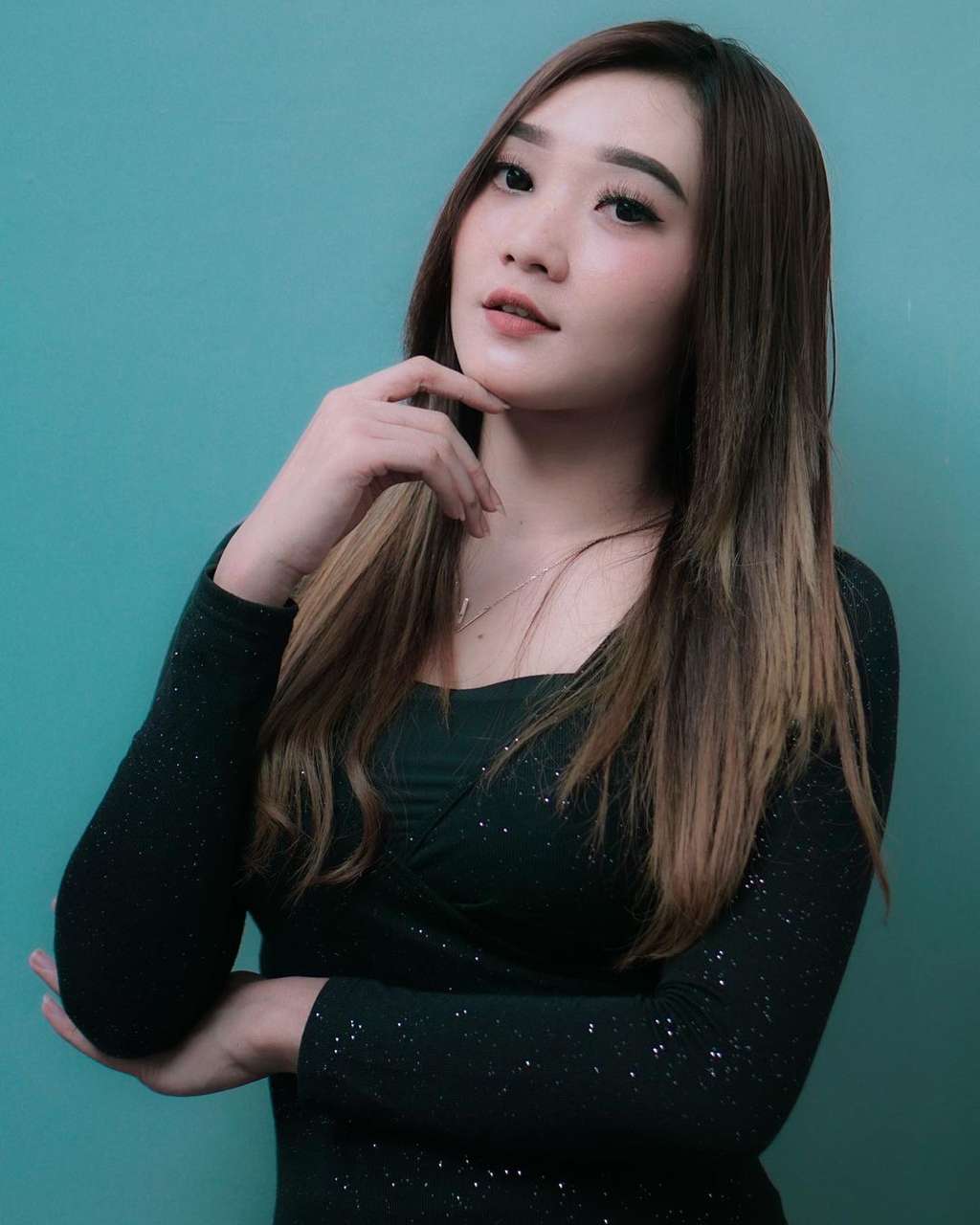 Potret penyanyi Difarina Indra