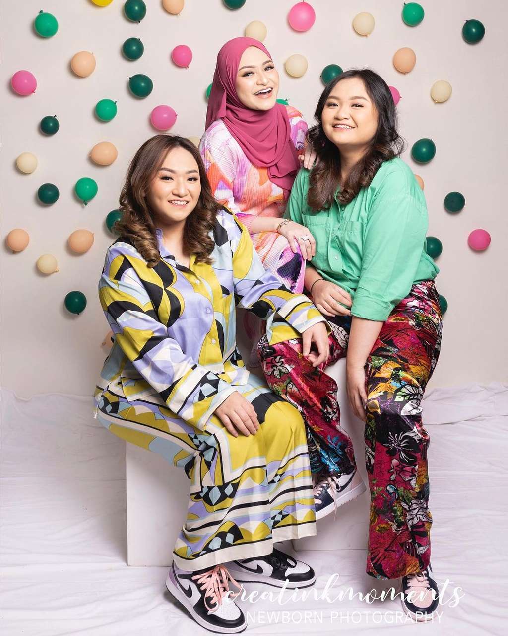 Nathalie bersama Nadya Holscher dan Tasya Holscher