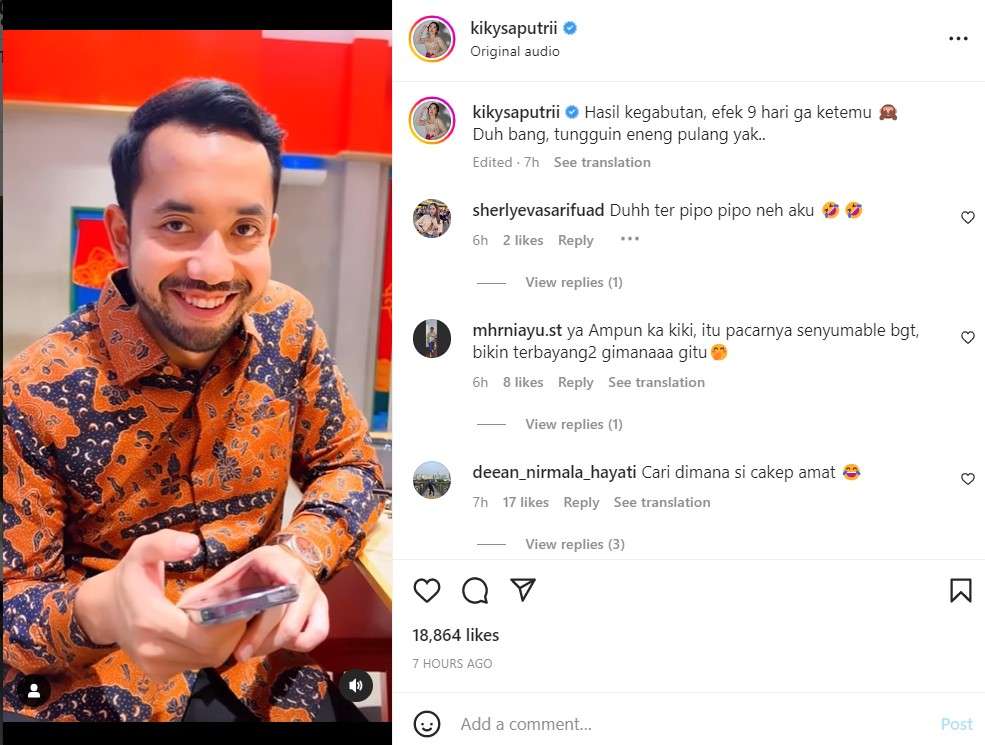 Unggahan Kiky Saputri