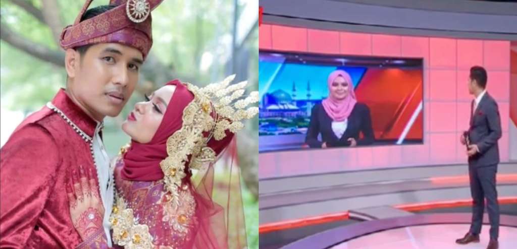 Siaran Berita Bareng Istri, Presenter Pria Ini Kelepasan Panggil Sayang