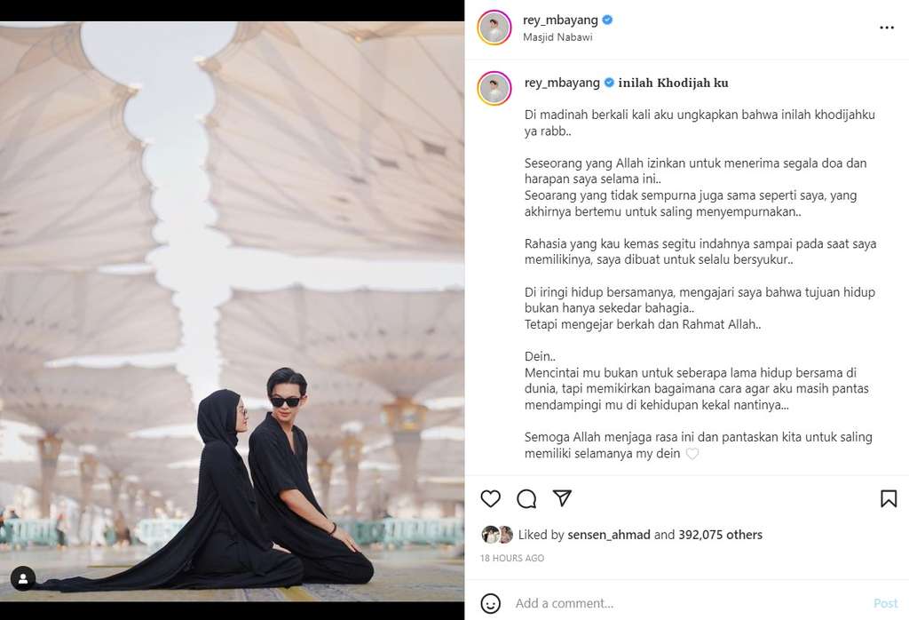Unggahan Rey Mbayang