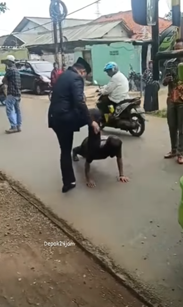 Viral Video Wakil Ketua DPRD Depok Injak dan Suruh Sopir Truk Push Up