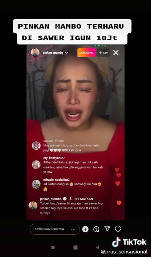 Ivan Gunawan sawer 10 juta Pinkan Mambo
