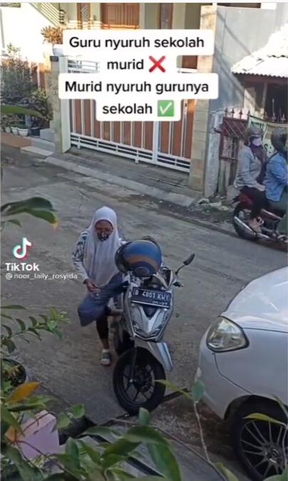 Viral Murid Jemput Guru Pergi ke Sekolah, Warganet: Auto A semua