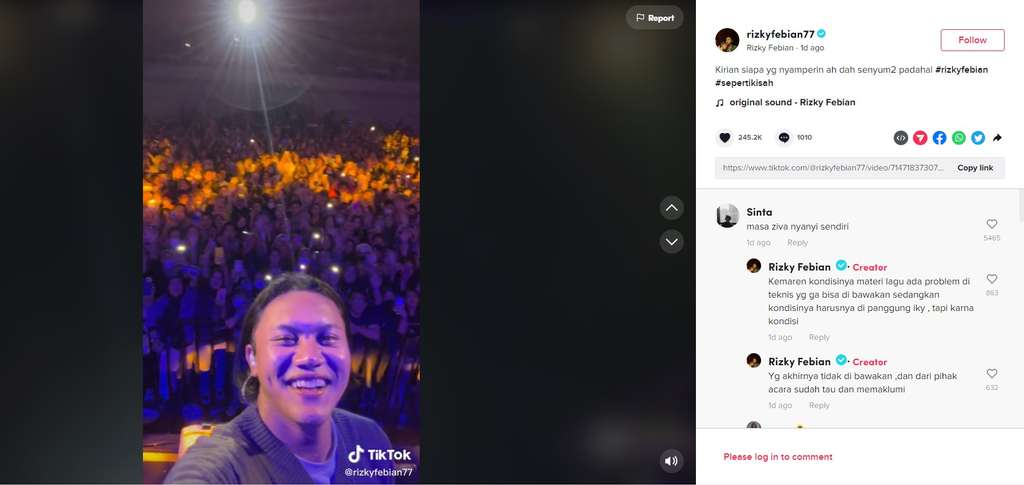 Jawaban Rizky Febian