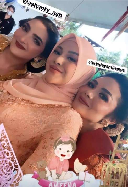 Ashanty dan Krisdayanti bersama Aurel Hermansyah
