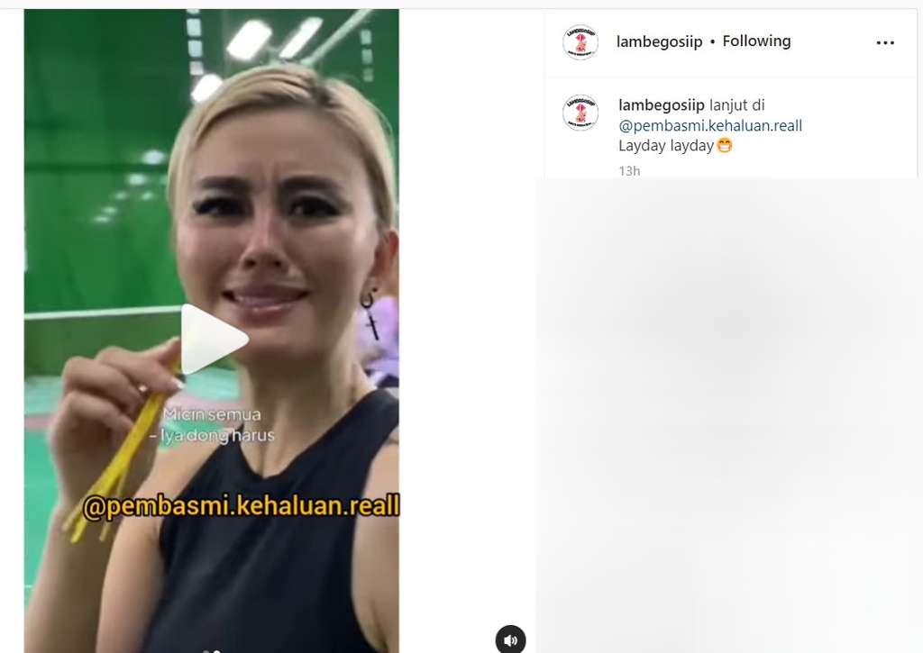 Agnez Mo makan mie lidi lidian