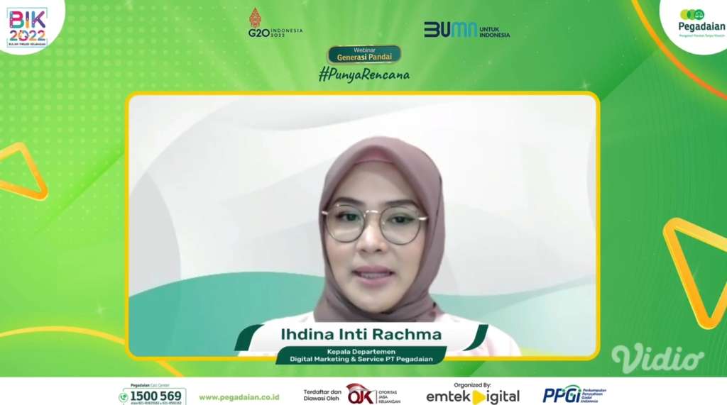 Sharing Inspiratif Webinar Pegadaian, Gali Strategi Cuan Tanpa Banyak Modal