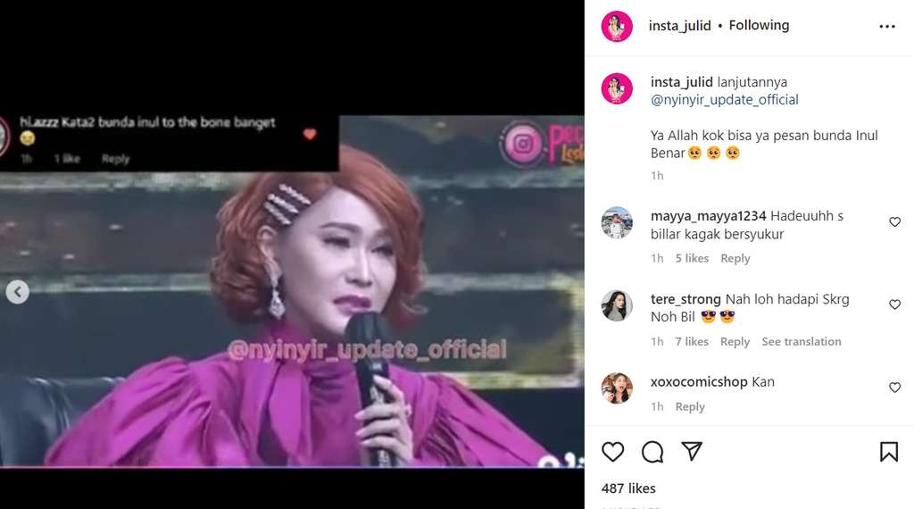 Pesan Inul ke Rizky Billar