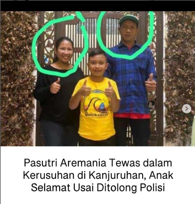 Pasutri tewas di Stadion Kanjuruhan Malang