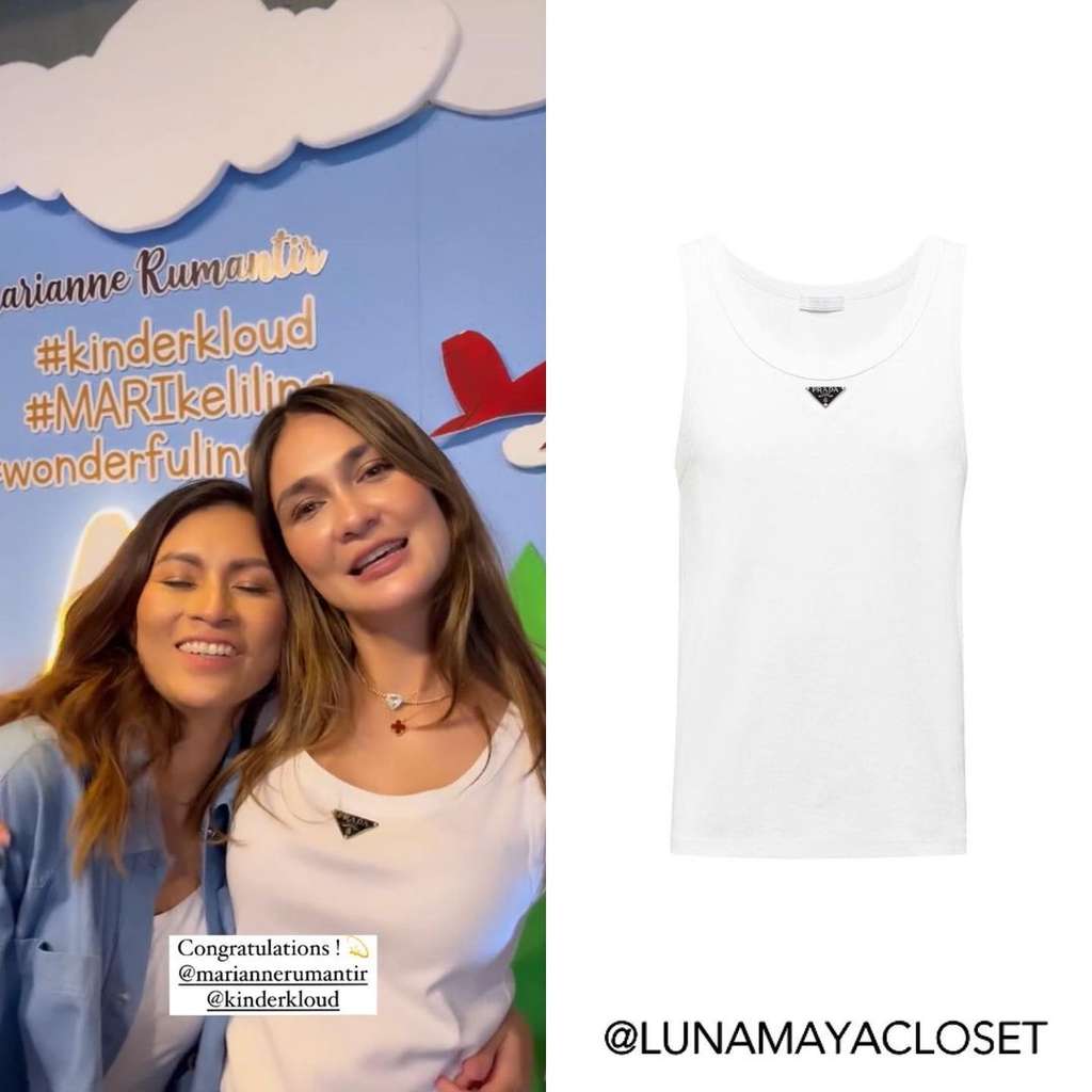 Luna Maya Kenakan Tank Top Prada