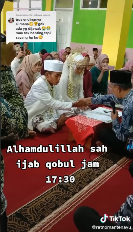 Pengantin Wanita Tunggu Calon Suami Telat Akad Nikah 9 Jam, Endingnya Bikin Terharu