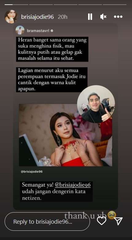 Dukungan Verrel buat Jodie