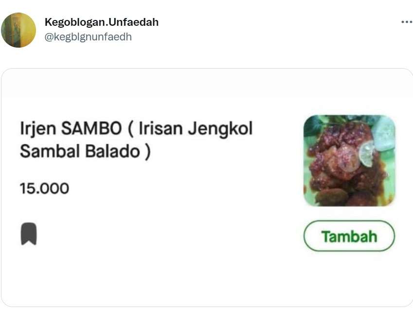 menu irjen sambo