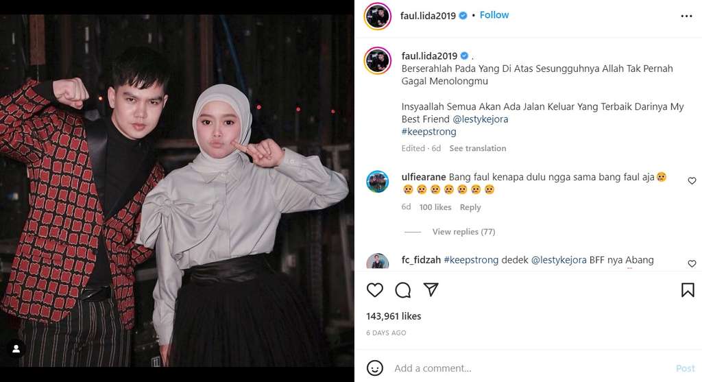 Faul dan Lesti Kejora
