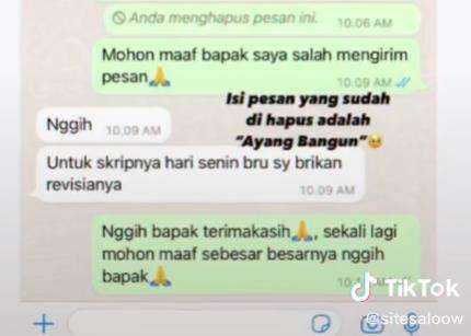 Salah kirim pesan WA ke dosen, auto ingin menghilang dari Bumi.
